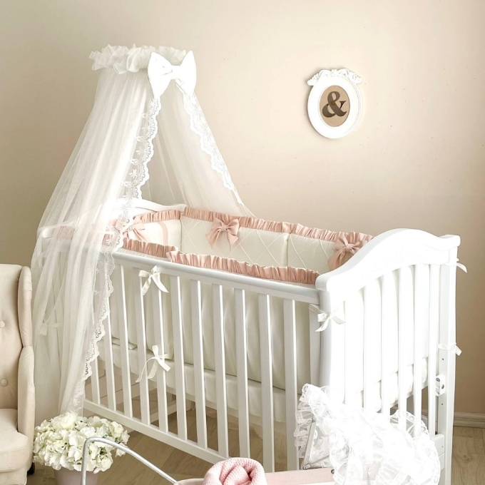 Lenjerie Patut Bebe Copii 6 piese Baby King ivory (14)